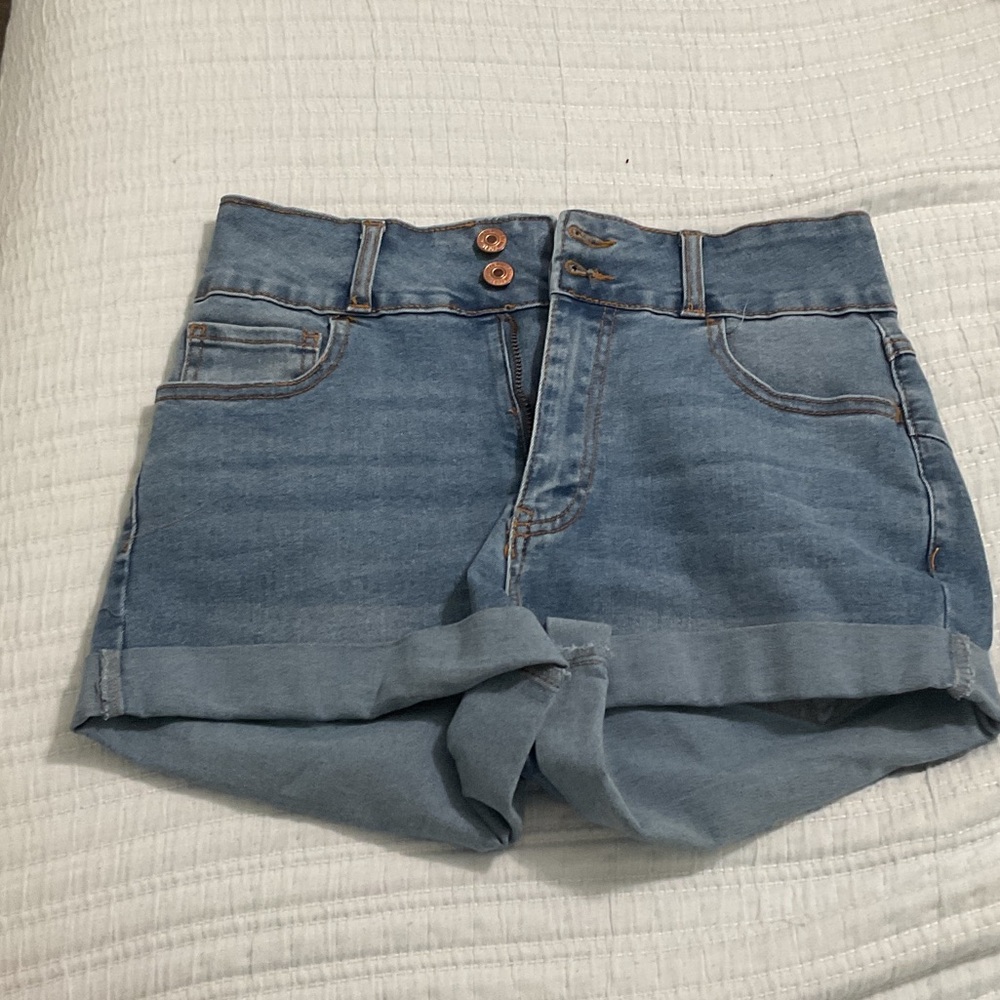 Forever 21 Light Blue Jean Shorts